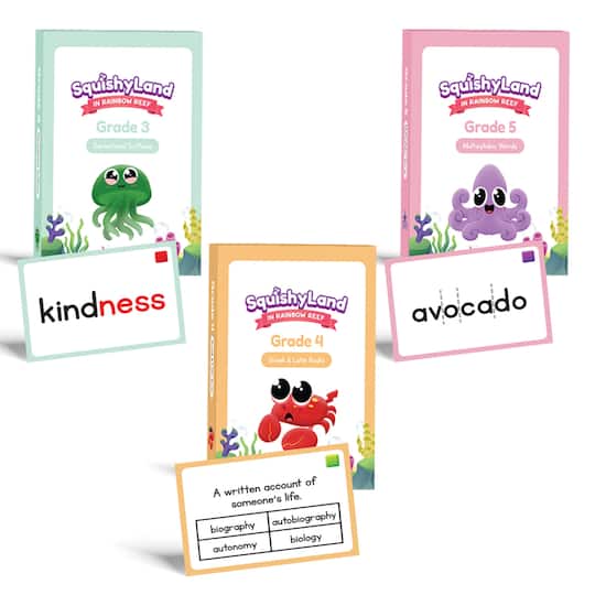 The Fidget Game Grade 3-5 Squishyland Expansion Cards Board Game Set